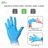 EcoQuality Blue Disposable Nitrile Gloves, Heavy Duty, Latex Free, Powder