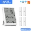 Peakloong Tuya WiFi+RF433 Temperature Humidity Sensor Weather Station Display Monitor