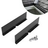 Memrita 2 Pcs Gutter Valley Splash Guards Roof Rain Diverter,Aluminum
