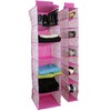 Set of 2 - Hanging Closet Organizer Shelves Shoes Sweaters