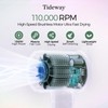 Tideway Hair Dryer Professional High-Speed Ionic Blow Dryer 110,000 RPM,