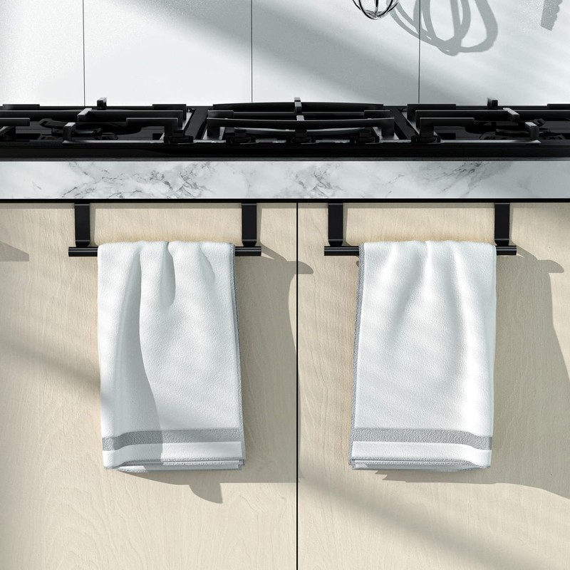 DAIYEE Stainless Steel Over Door Towel Rack Bar Holders for