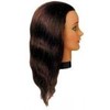 Übungskopf 100 % Echthaar ca. 30 cm, braun