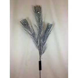 December Diamonds 26-26290 Set/2 Silver Glitter Gems Sparkling Branch Christmas Floral Spray/Pick
