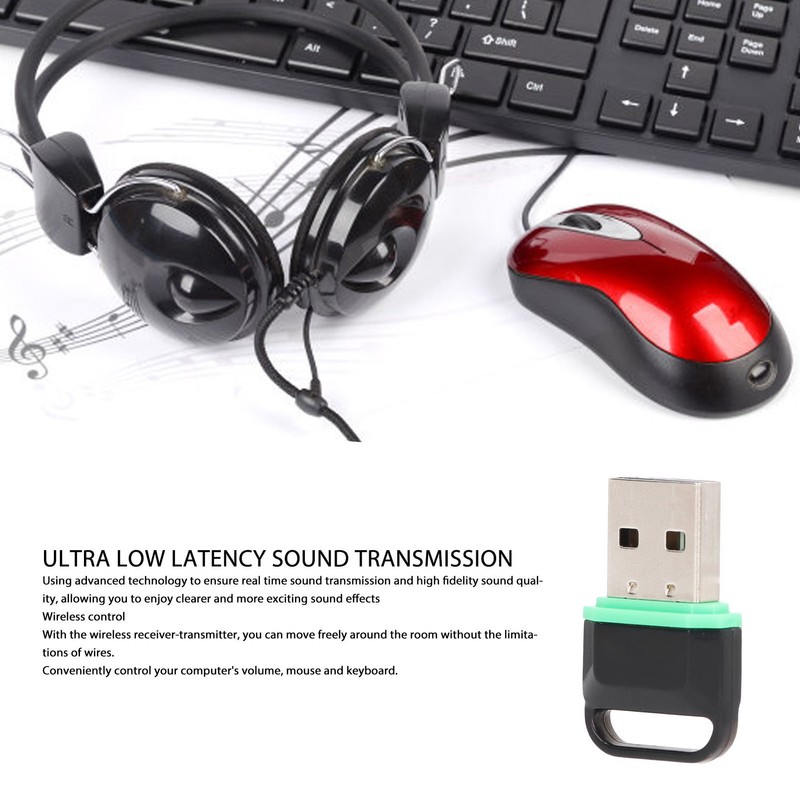 Bluetooth 5.3 USB Adapter Low Latency Plug and Play Bluetooth