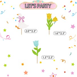 24pcs Silly Goose Cupcake Toppers, One Silly Goose Birthday Cupcake Toppers, Pink Glitter White Goose Cupcake Picks for Baby Shower, White Goose Themed Birthday Party Supplies