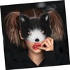 Alipis Animal Cosplay Mask Half-face Wolf Mask Cat Mask Furry