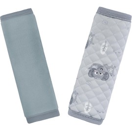 INFANZIA Fundas para cinturón de seguridad de coche para bebés, almohadillas suaves para el hombro del asiento de coche para niños, fundas de cojín para cinturón de seguridad de doble cara para