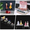 DMJJSD Acrylic Display Risers 4Pcs Clear Acrylic Display Risers 4Sizes