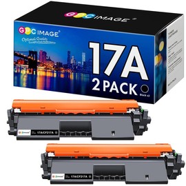 GPC Image 17A HP Toner Cartridge Replacement for HP 17A CF217A Black Toner Cartridge Compatible with HP LaserJet Pro M102w M130fw M130nw M130fn M102a M130a Pro MFP M130 M102 Series Printer (2 Black)