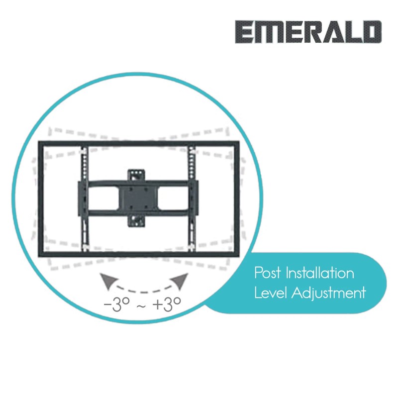 Emerald Full Motion TV Wall Mount Bracket for 37–85” TVs