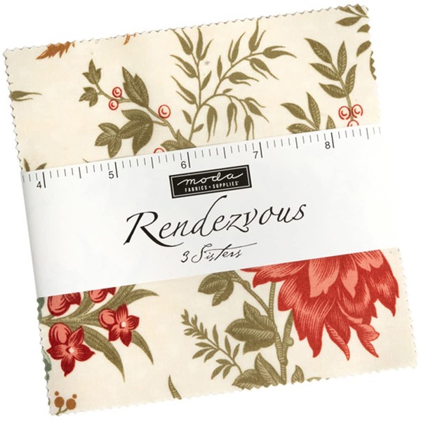 Rendezvous Charm Pack by 3 Sisters; 42-5" Precut Fabric Quilt Squares