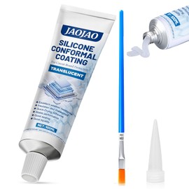 JAOJAO Conformal Coating for Electronics Silicone Adhesive Sealant Transparent Insulating Sealant Strong Fluidity Waterproof Dry in 15 min for Circuit Boards LED Lamps Appliance Control Boards,100ml