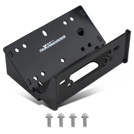 maXpeedingrods Winch Mount Kit for Kawasaki Teryx4 750 2012-2013, Winch Mounting Plate for Teryx4 800 / Teryx 800 2014-2024 Black Powder Coated