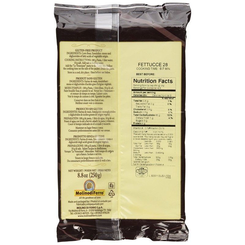 Le Veneziane Gluten-Free Pasta - Fettuccine (8.8 ounce)