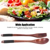 QANYEGN Wooden Spoon Fork Soup Set, Reusable Handmade Flatware Set,
