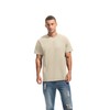 VEIISAR Men's Midweight Crew Neck T-Shirt - 210GSM Soft Cotton