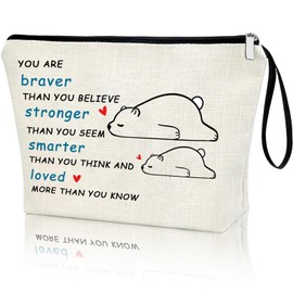 Creakraft Inspirational Gifts Positive Motivational Gifts Makeup Bag Appreciation Gifts for Women Girl Friends Coworkers Inspirational Quotes for Mom Aunt Sister Daughter Couples Valentines Chrismas