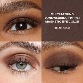 Nudestix Magnetic Matte Eye Color Pencil, Eyeshadow + Eyeliner + Eyelid Primer, Cream Makeup Stick, Long Lasting, Waterproof, Shade: Cocoa