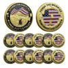 Hollycoin 5pcs Military Veteran Challenge Coins Set Bulk