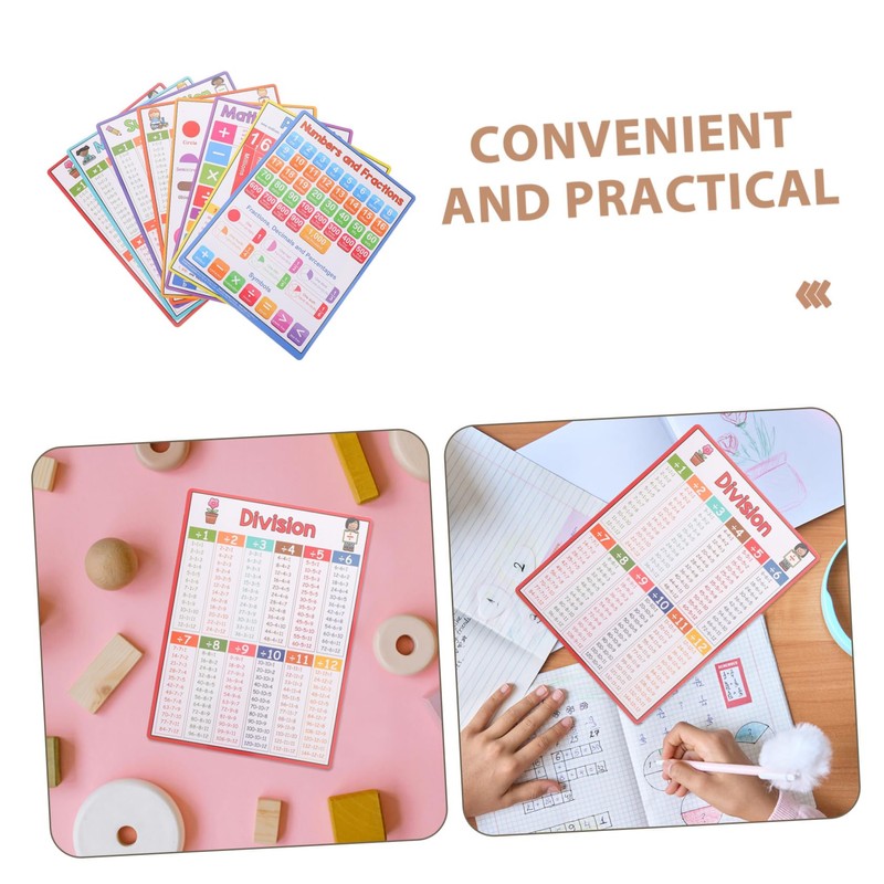 Operitacx 8pcs Mathematics Study Poster Large Math Poster Educational Math
