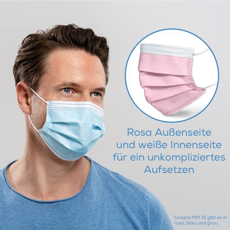 Beurer MM 15 Surgical Mask Type IIR, Made in EU,