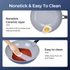 KYTD Non-Stick Wok with Steamer Basket,12 Inches Stir Fry Pans