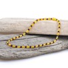 Genuine Amber Necklace - Polished Sphere and Cylinder Shaped Beads