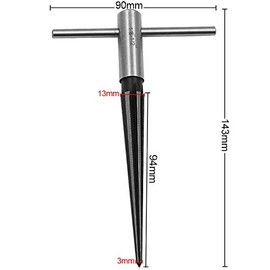 Handy T Shape Conical Reamer Hex Reamer Drill Tool Bridge Pin Hole Hand Tube Chaser Reaming Tool