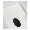 NICLNGSH PU Leather Tissue Box Cover with Storage Tray, Square