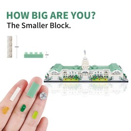 Kadablk Big Architecture US Capitol Model Construction,Mini DIY STEM Assembly Toys, Landmark Model,3630PCS for Adults & Kids Skyscraper Building Block Set,Micro Blocks Set…