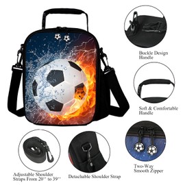 7-Mi 3D Football Insulated Reusable Lunch Bags Boys Lunch Box for Girls Lunch Tote Cooler Bags Lunch Snack Bag for Kid Thermal Bags 03