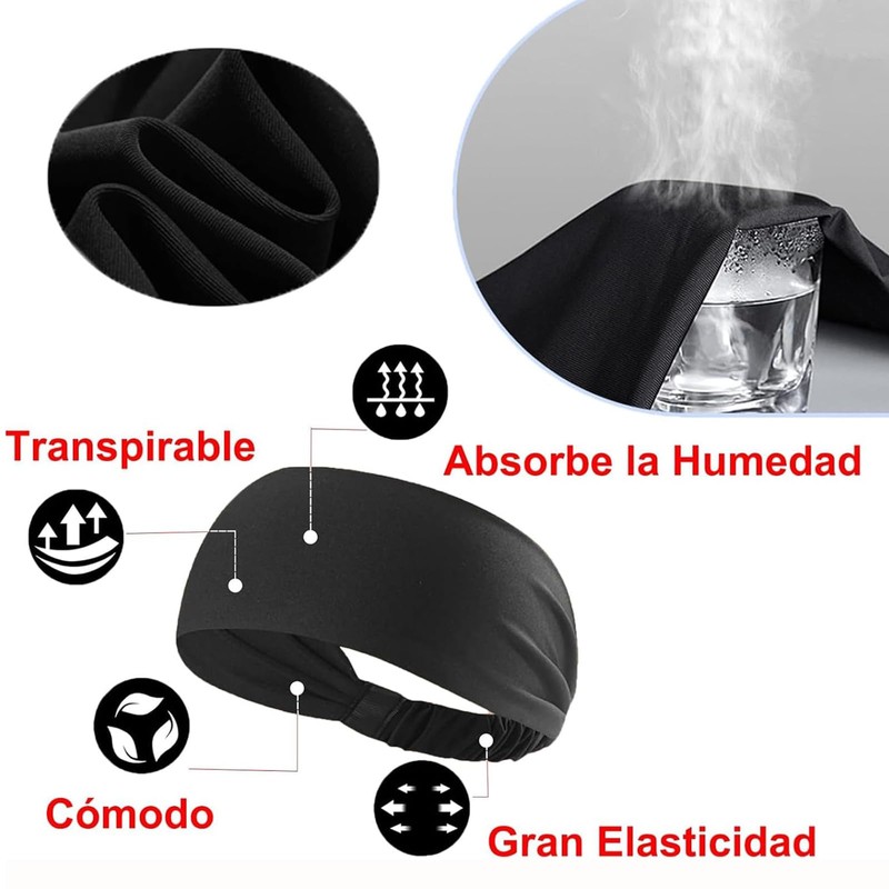 Beyson 6 Pack Diademas para Cabello para Hombre y Mujer