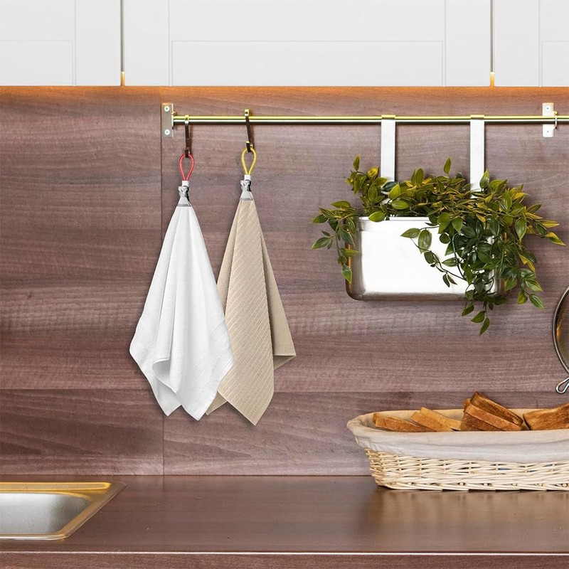 Pack of 30 Tea Towel Holders, Hangers, Napkin Holders, Hooks