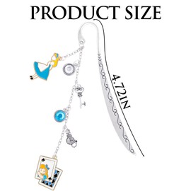 Berirexrion Fantasy Bookmark Gifts for Girls - Charm Metal Book Marks for Women Cute Unique Aesthetic Page Makers for Reading Lovers Novel Fans Readers Bookish Students Teachers Birthday School Office