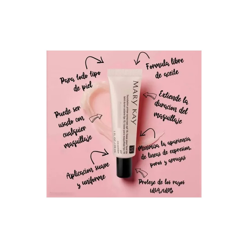 Base Para Maquillaje Fps 15 Piel Tersa Y Suave Mary