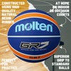 Molten GR Basketball, Indoor/Outdoor, Premium Rubber, Size 7, Impact Colour