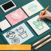 YJRUNFU Eraser Hanko, Soft Rubber Stamp Material, Square, Easy Carving,