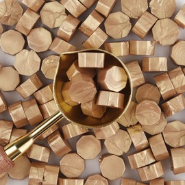 ASTARON 100 Pcs Sealing Wax Beads, Lots of Colors Options for Wax Seal Stamp, Octagon Wax Seal Kit with 1 Wax Melting Spoon, Perfect for Invitations Cards Envelopes Wine Packages Gift Wrapping