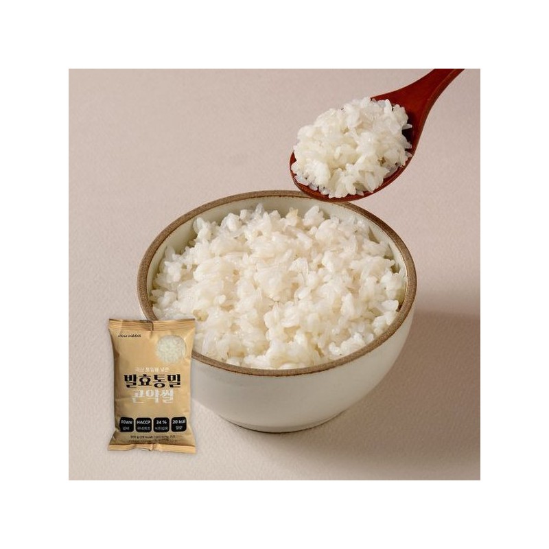 Slow Rabbit 발효통밀 곤약쌀 200g 30개 Fermented Whole Wheat Konjac