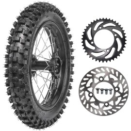 Unbranded 14" Rear Wheel 90/100-14Dirt Bike Tire Rim for SSR Apollo RFZ 125cc 140cc 150cc