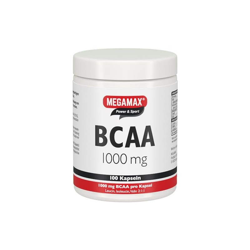 Megamax BCAA 1000 mg dietary supplement with BCAA PZN 14132113