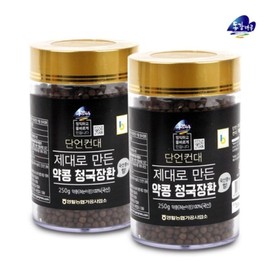 Donggangmaru 영월농협 동강마루 쥐눈이콩 청국장환 250gx2통 Yeongwol Nonghyup Donggang Maru Jeonukong Cheonggukjang Pill 250g x 2 Cans