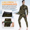 MEETWEE Men's Thermal Underwear Set, Winter Ski Gear Fleece Lined