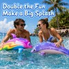 2 Pack Inflatable Dolphin Beach Inflatables 90cm Large Dolphin Float