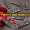 EASTROCK Harmonica Set with 7 Buttons 10 Hole.Key c d
