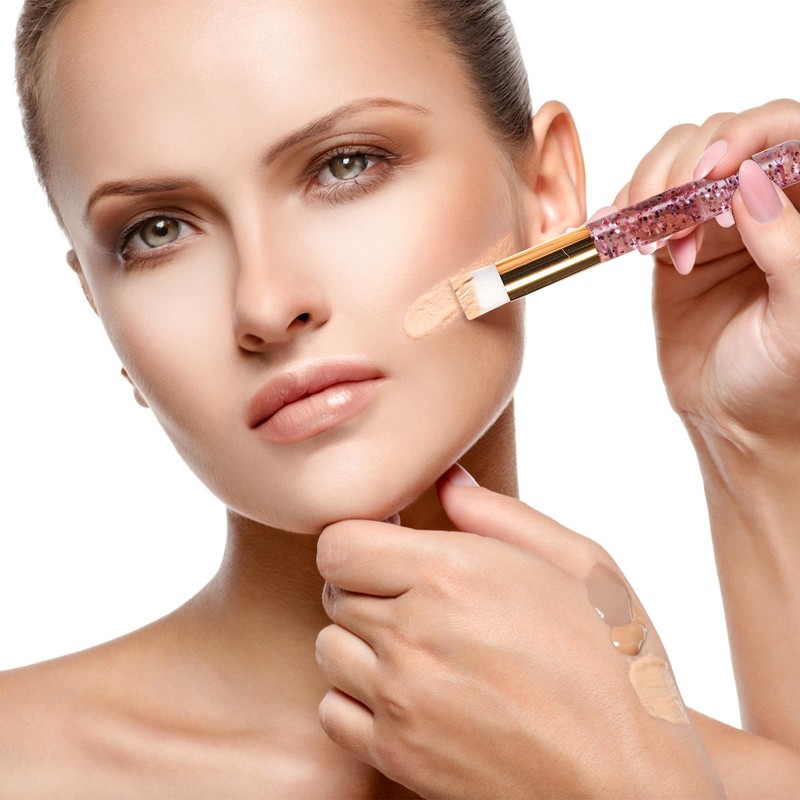 Hiceeden 60PCS Lash Shampoo Brushes, Glitter Crystal Eyelash Extension Cleaner