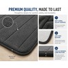 2 Pack Coffee Color Cotton Bathroom Floor Mat Soft Absorbent