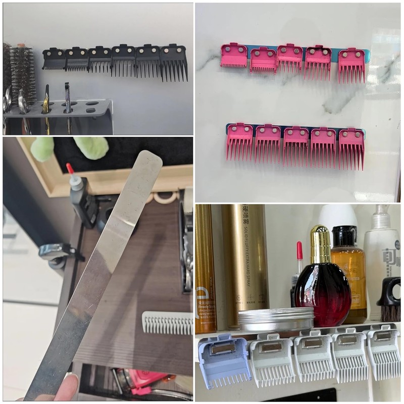RecDec 2 Pack Magnetic Clipper Guards Organizer Magnetic Comb Holder