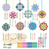 SRIZIAN 10 Pack Mandala Wind Chime Kit for Kids, Make